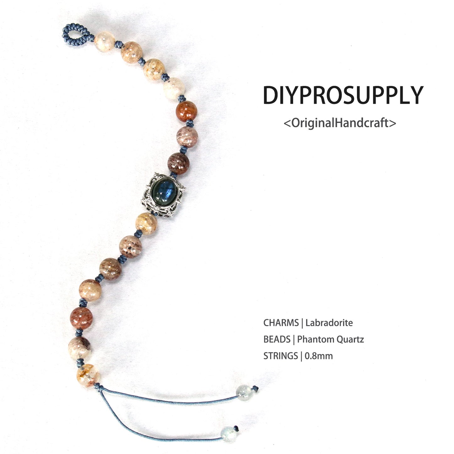 SB818 Phantom Quartz Labradorite Bracelet