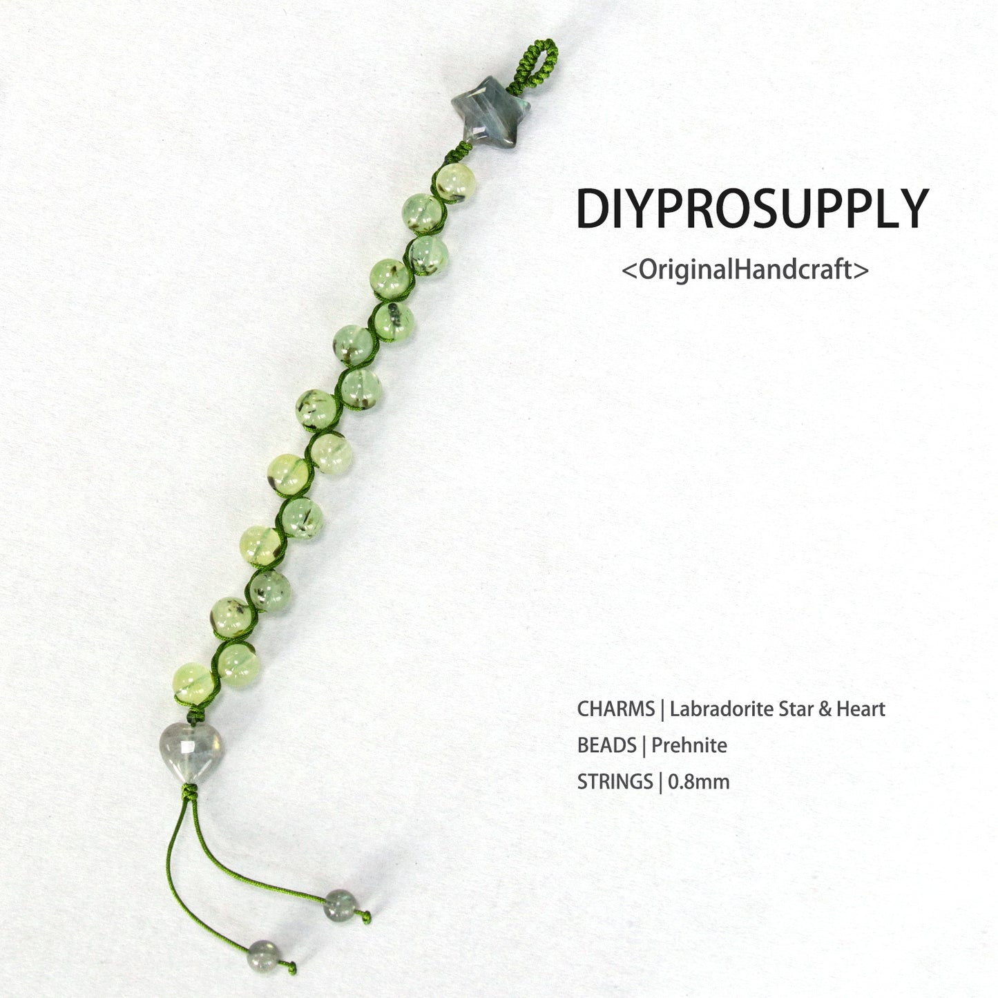 DB818 Prehnite Beaded Bracelet for Women