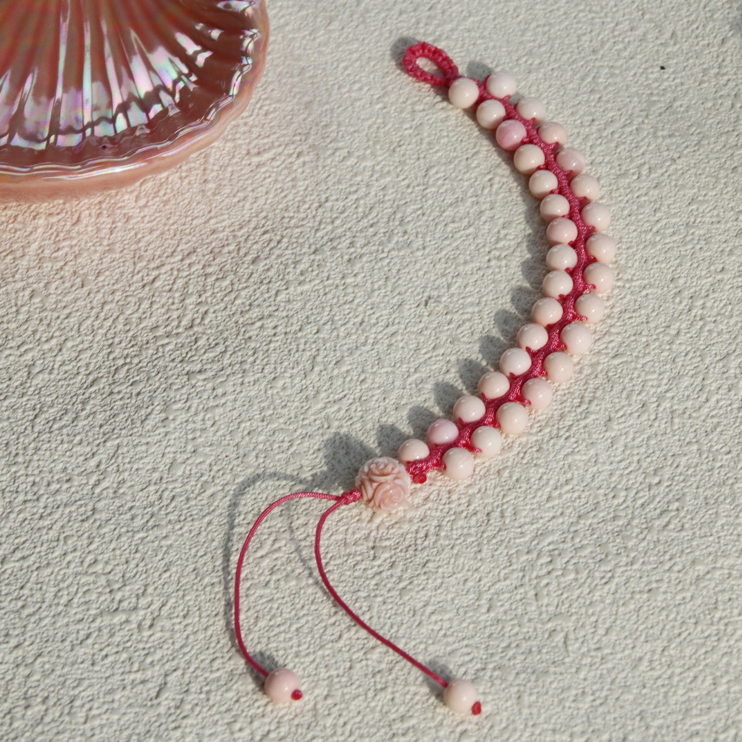 DB604 Queen Conch Shell Beads Bracelet for Women Girls