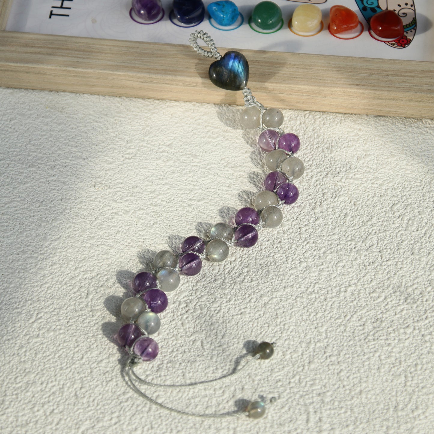 DB813 Amethyst & Labradorite Bracelet for Women Girls