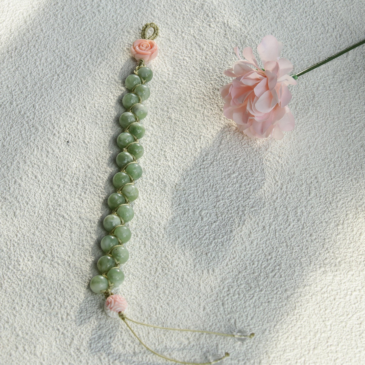 DB813 Serpenite Green Beads Bracelet for Women Girls