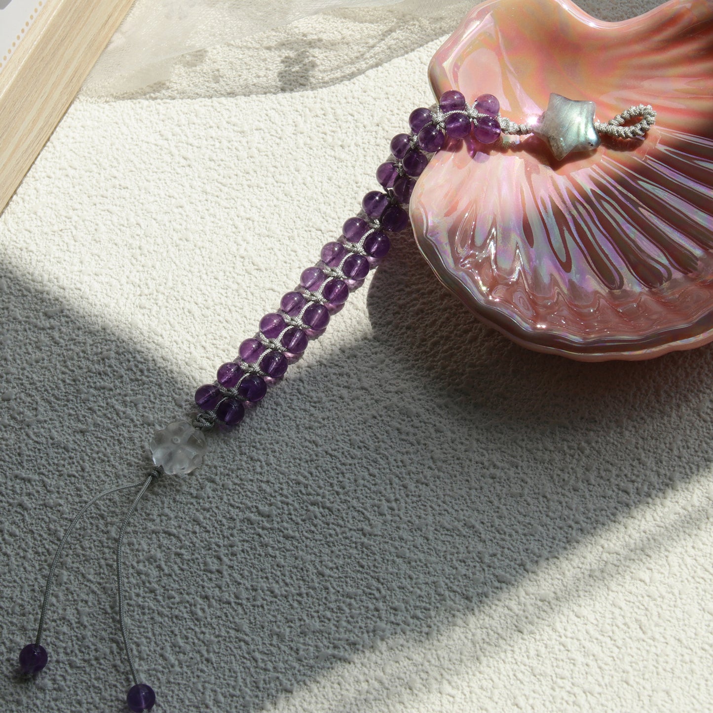 DB606 Amethyst Beaded Bracelet for Women Girls