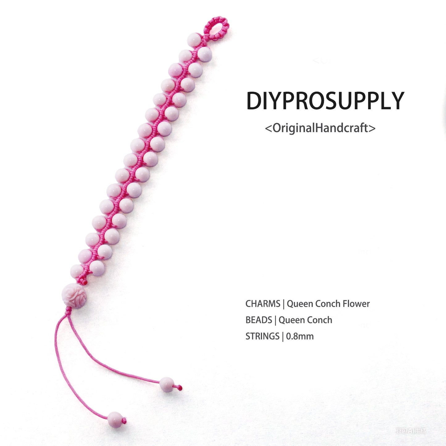 DB604 Queen Conch Shell Beads Bracelet for Women Girls