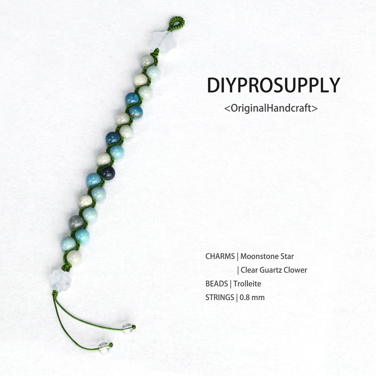 DB802 Trolleite Double Beaded Bracelet for Women Girls