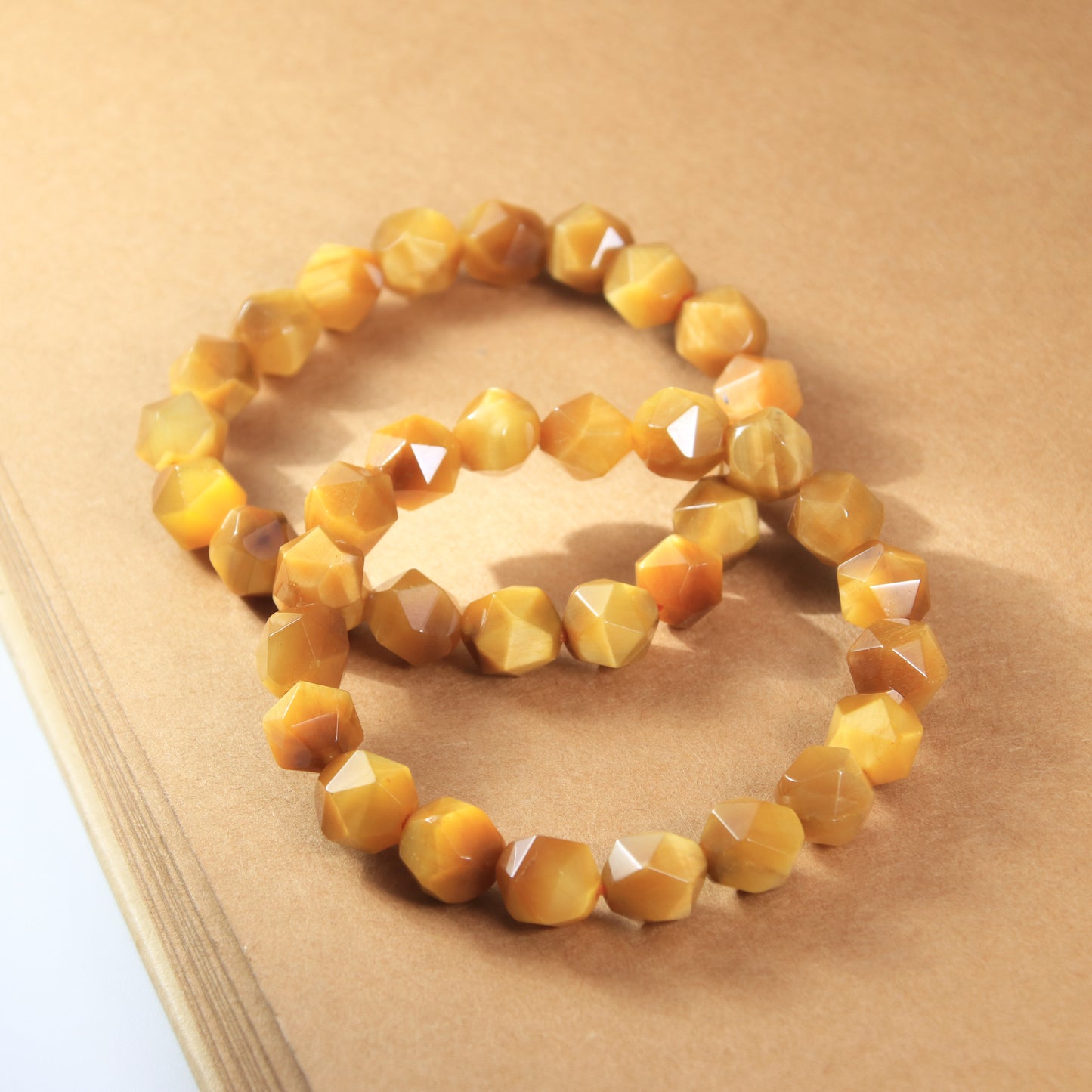 Natural Crystal Golden Tigers Eye Bracelet Beaded