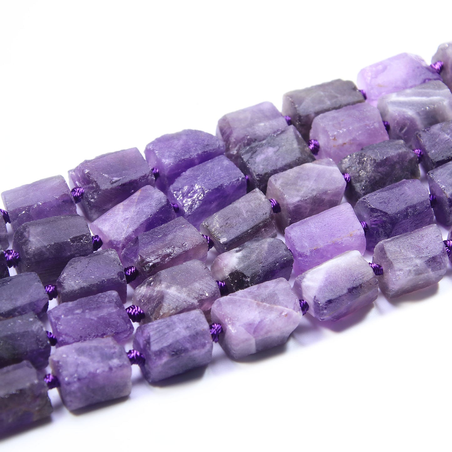 Raw Stone Natural Amethyst Strands
