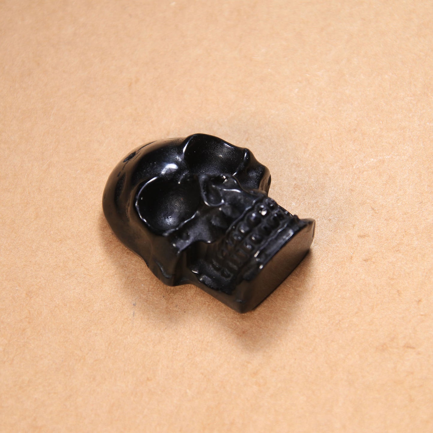 Natural Stone Black Obsidian Skull Pendant