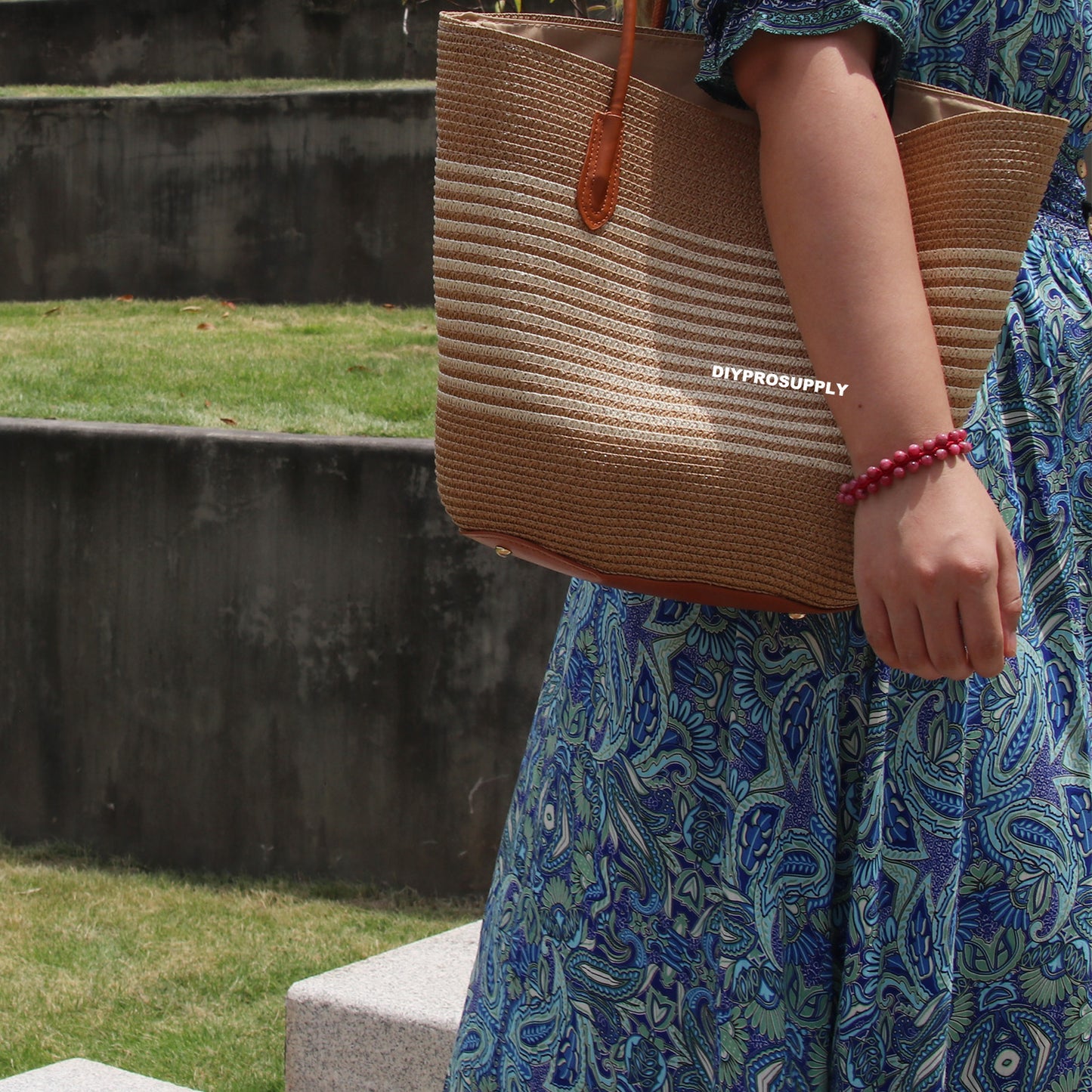 DB611 Red Jasper Double Beaded Bracelet for Women Girls