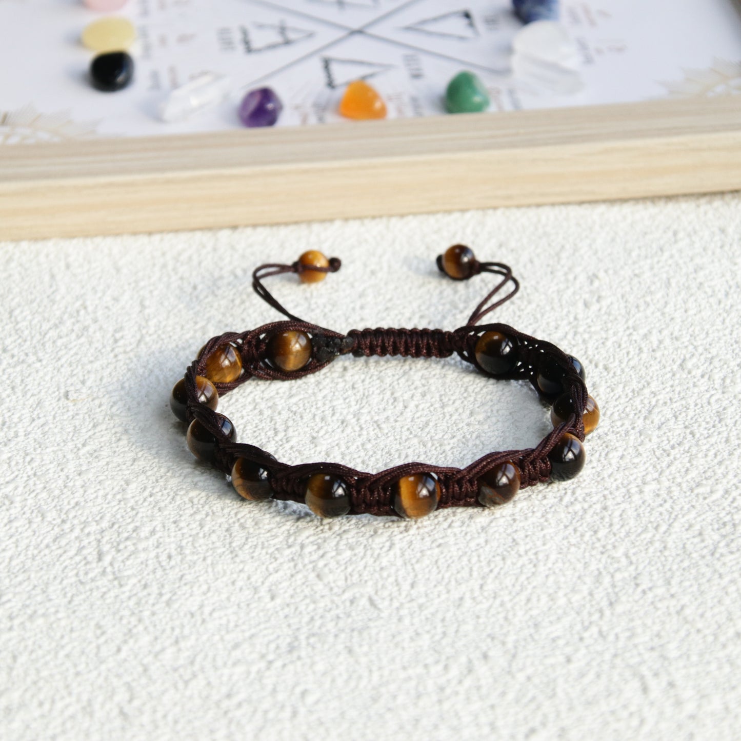 Eyelet Style Tiger Eye Bracelet 8mm and 10mm