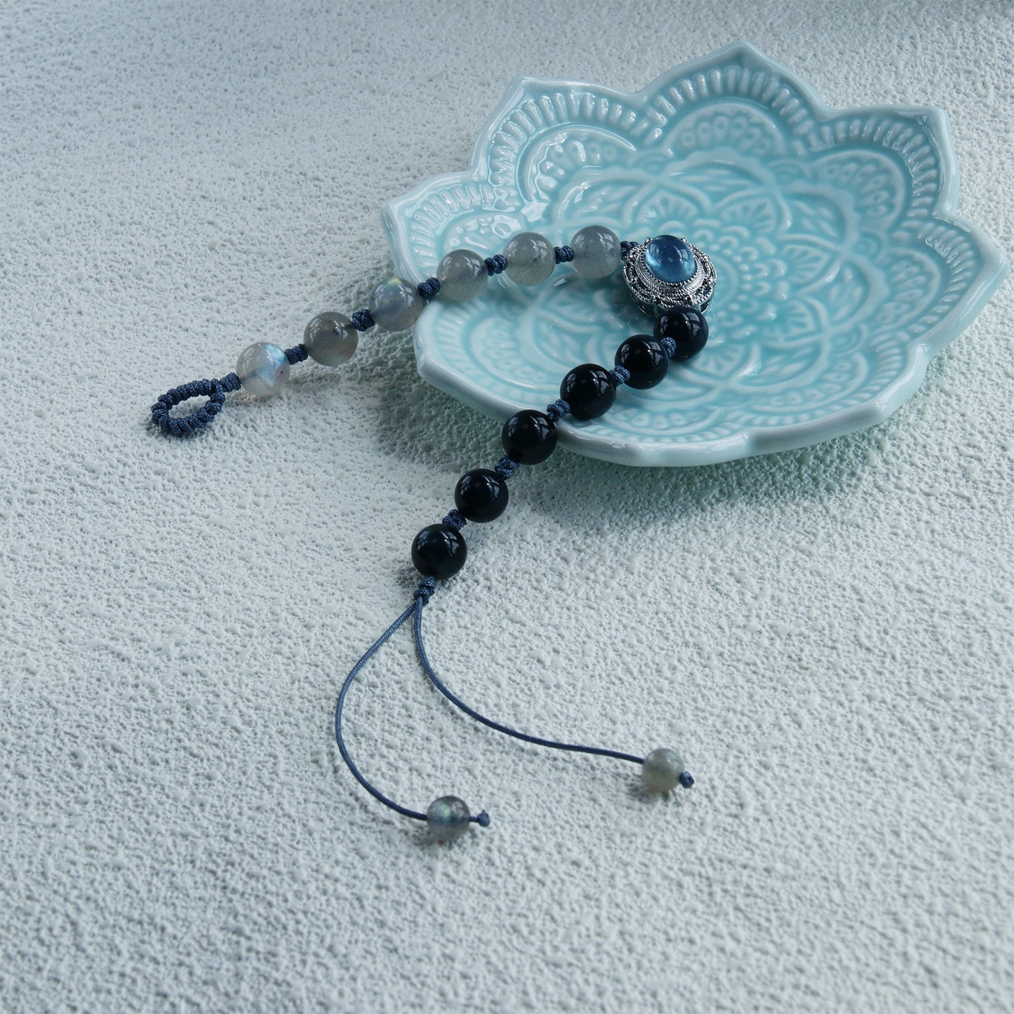 SB816 Labradorite & Blue Tiger Eye Bracelet for Women Girls