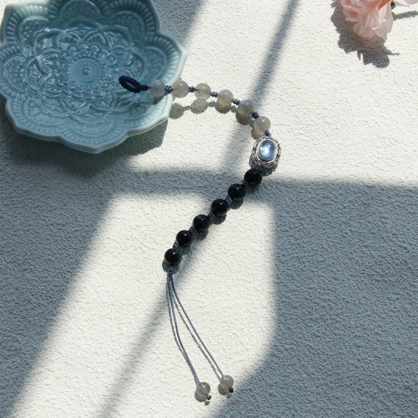 SB816 Labradorite & Blue Tiger Eye Bracelet for Women Girls