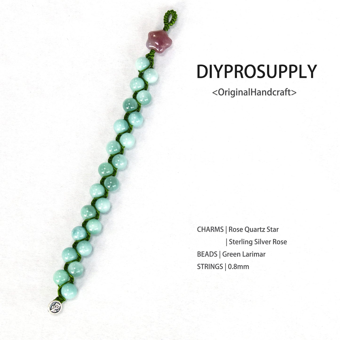 DB819 Green Larimar Double Beaded Bracelet