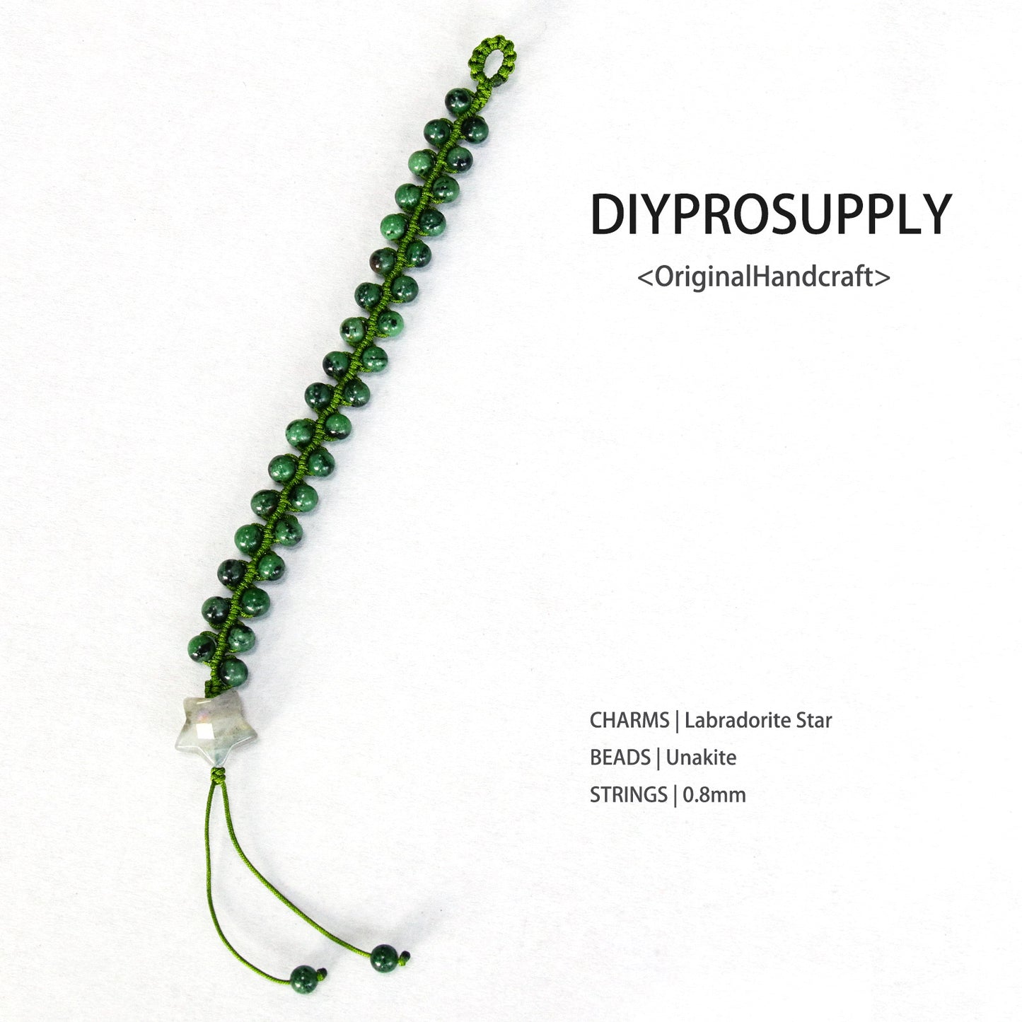 DB616 Unakite Double Beaded Bracelet