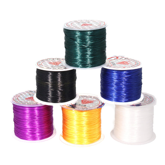 Elastic Cord Flat Cord for DIY Jewelry Making 0.3mm
