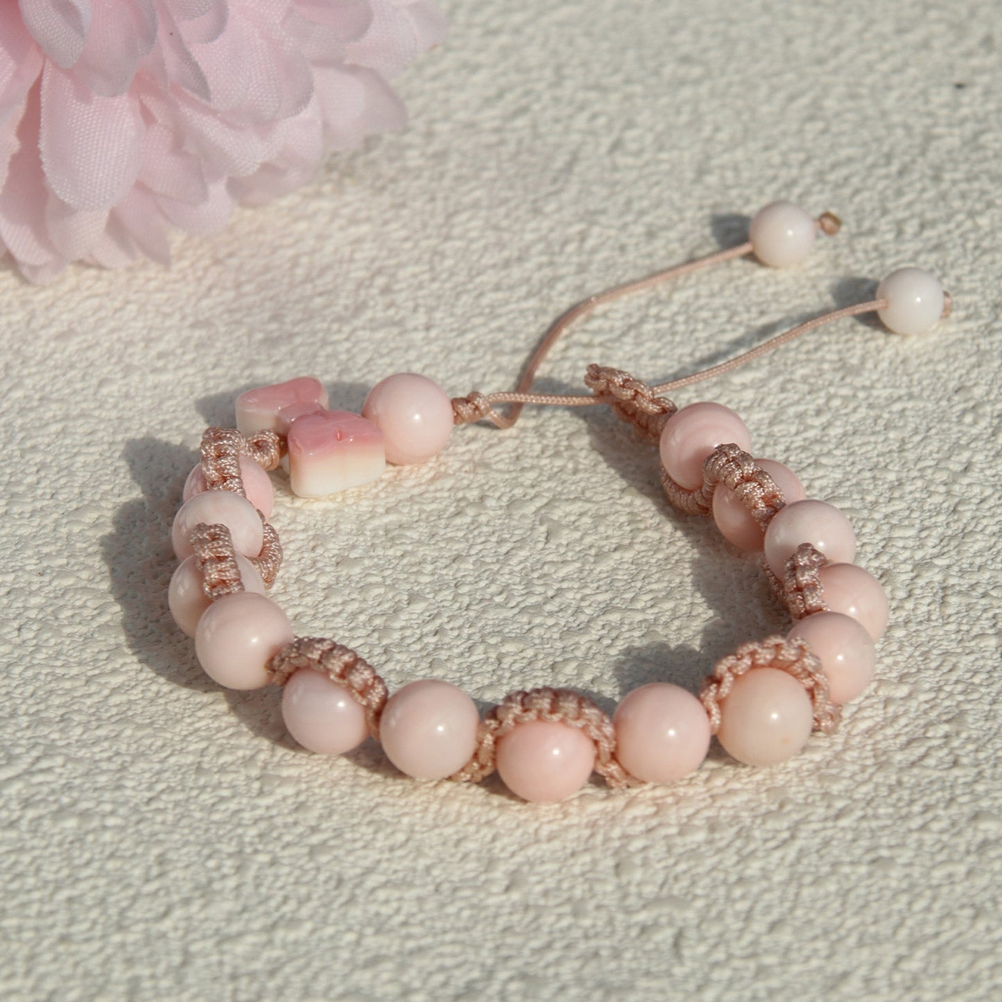 LS808 Queen Conch Lace Style Beaded Bracelet for Women Girls