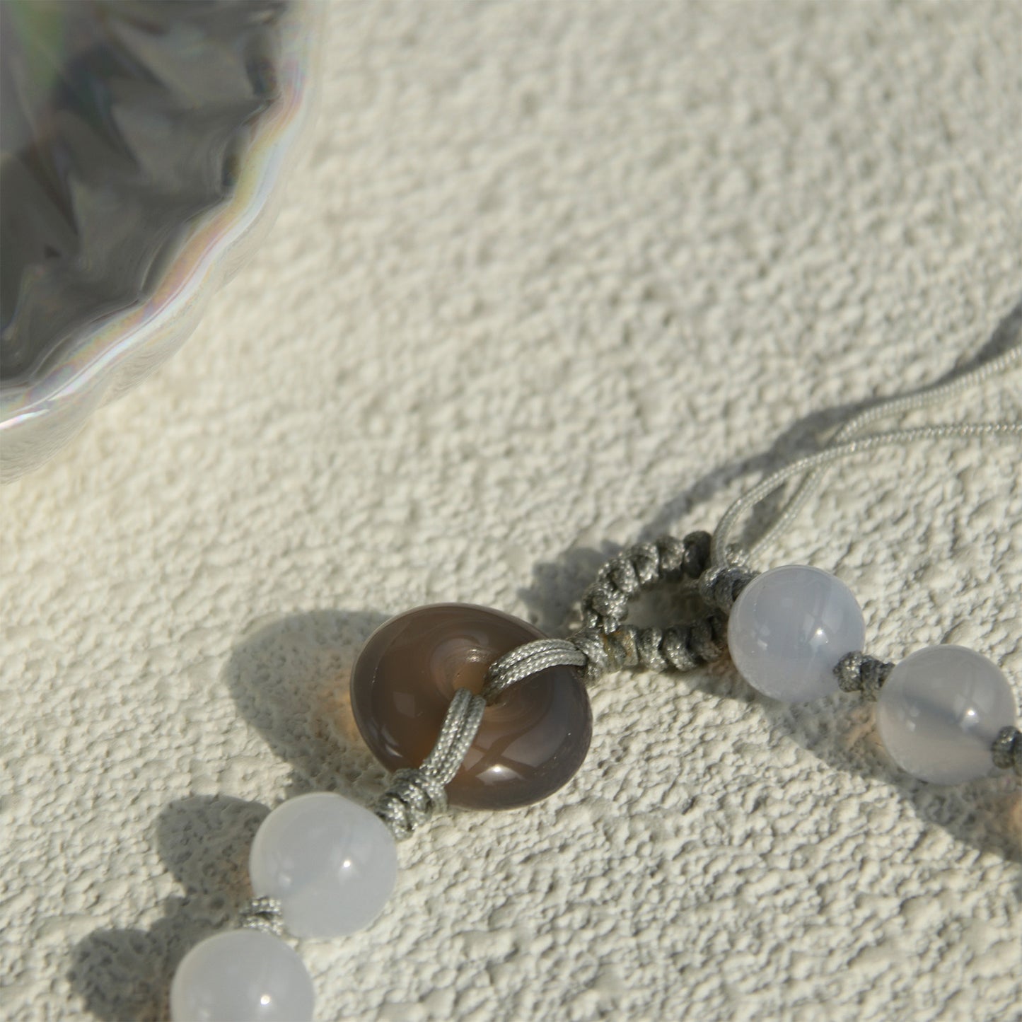 SB812 Blue Chalcedony Beaded Bracelet for Women Girls