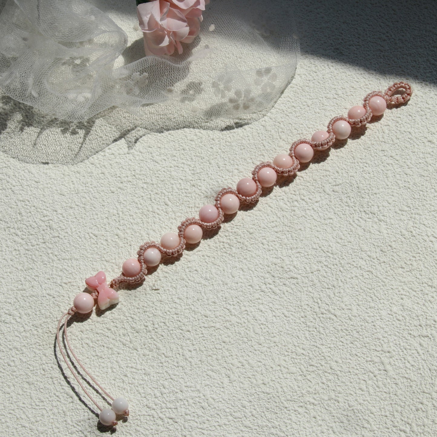 LS808 Queen Conch Lace Style Beaded Bracelet for Women Girls