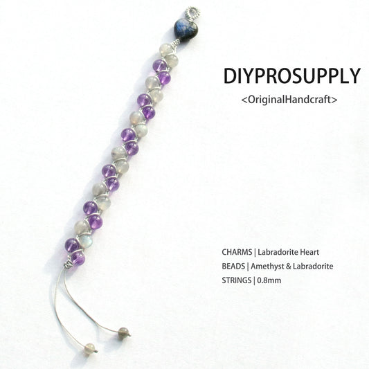 DB813 Amethyst & Labradorite Bracelet for Women Girls