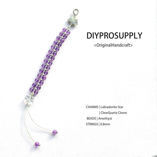 DB606 Amethyst Beaded Bracelet for Women Girls