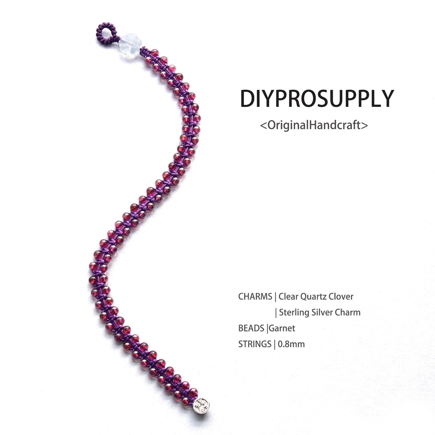 AK401 Natural Garnet Beads Anklet Jewelry for Women Girls