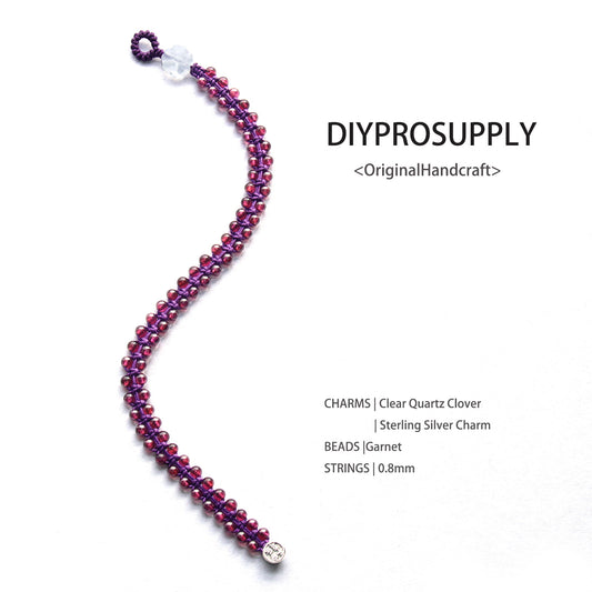AK401 Natural Garnet Beads Anklet Jewelry for Women Girls