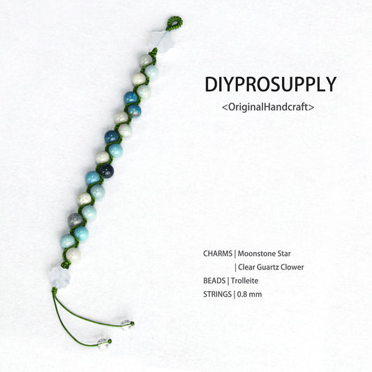 DB802 Trolleite Double Beaded Bracelet for Women Girls