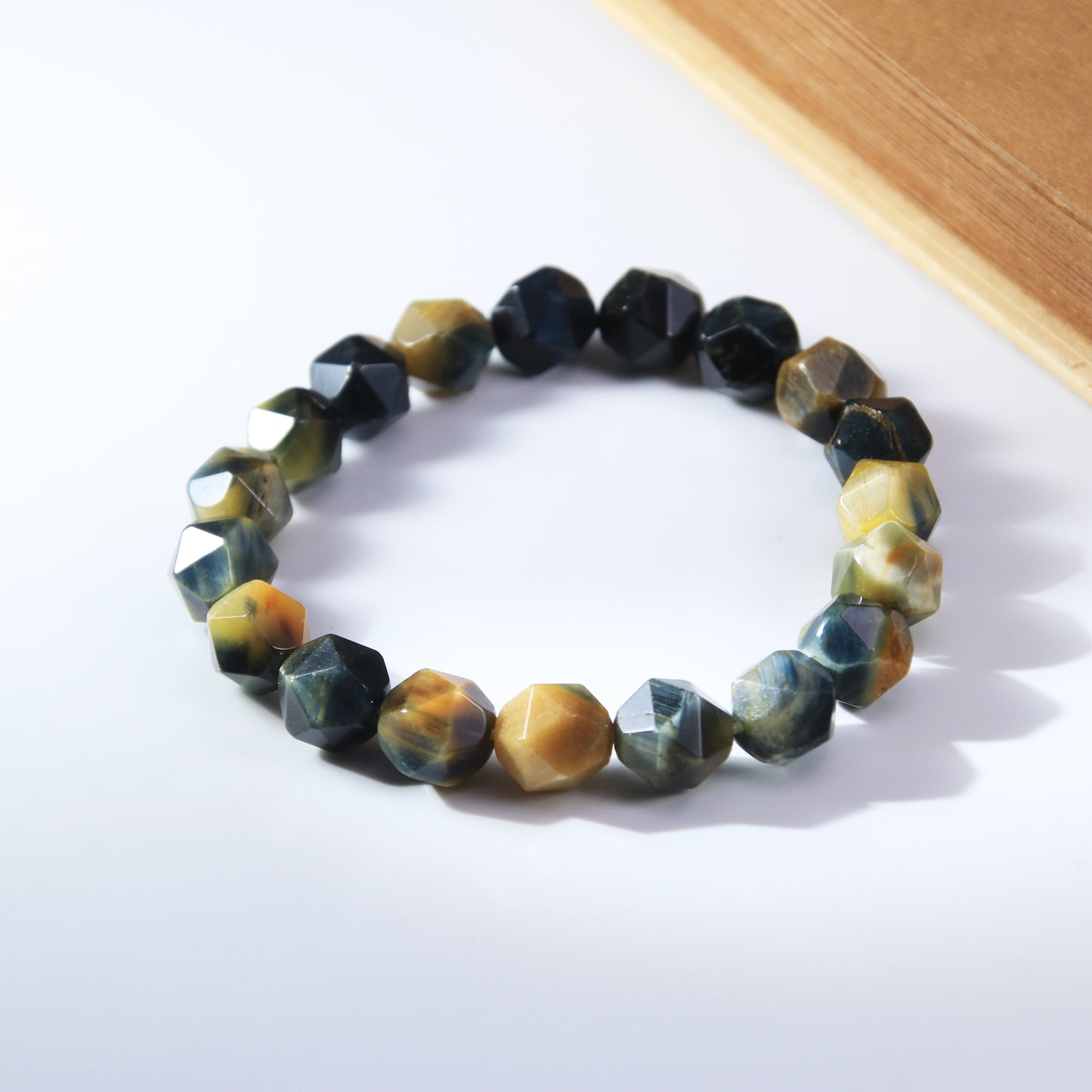 Blue Tiger Eye Faceted Beads