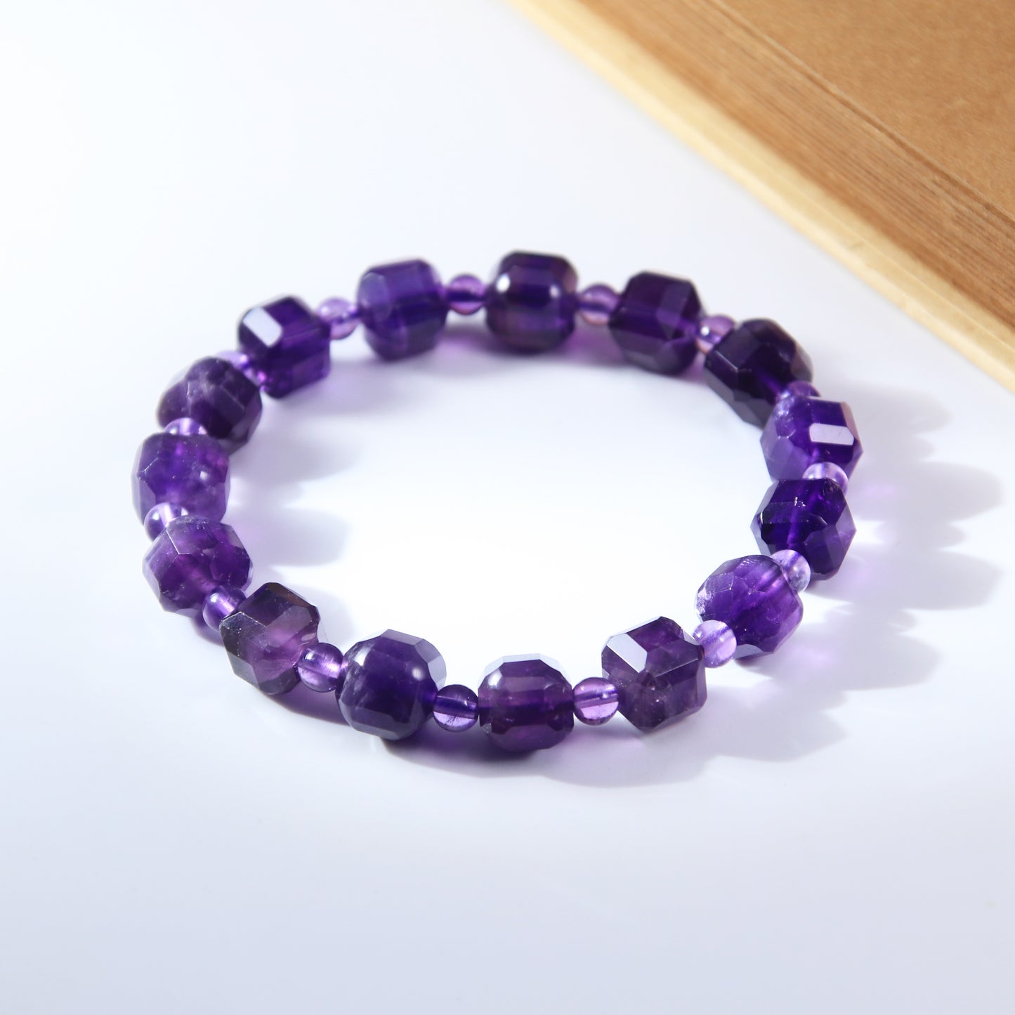 Amethyst beads (small square sugar beads)