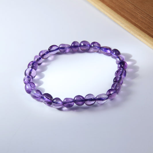 Amethyst beads (pebble shape)