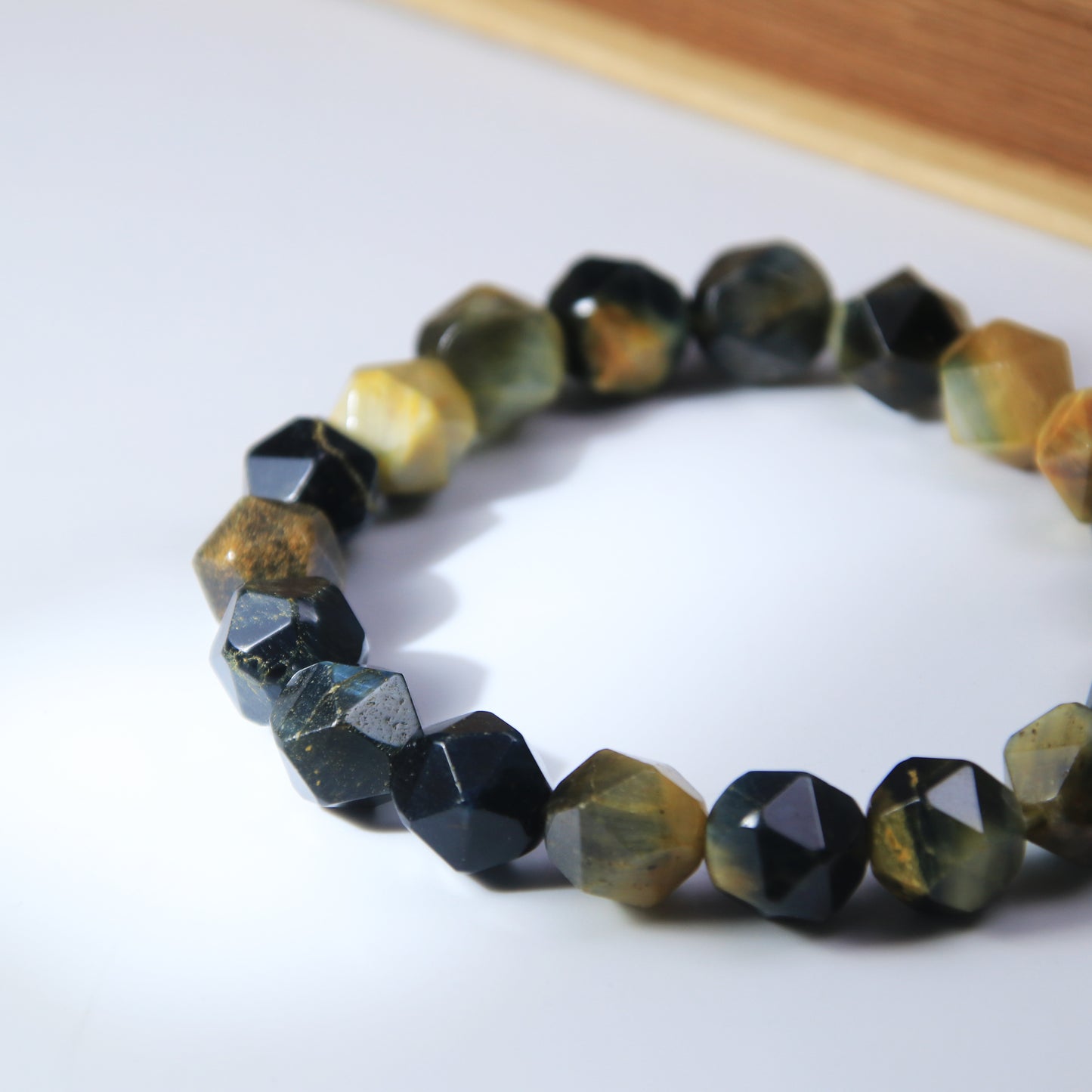 Blue Tiger Eye Faceted Beads