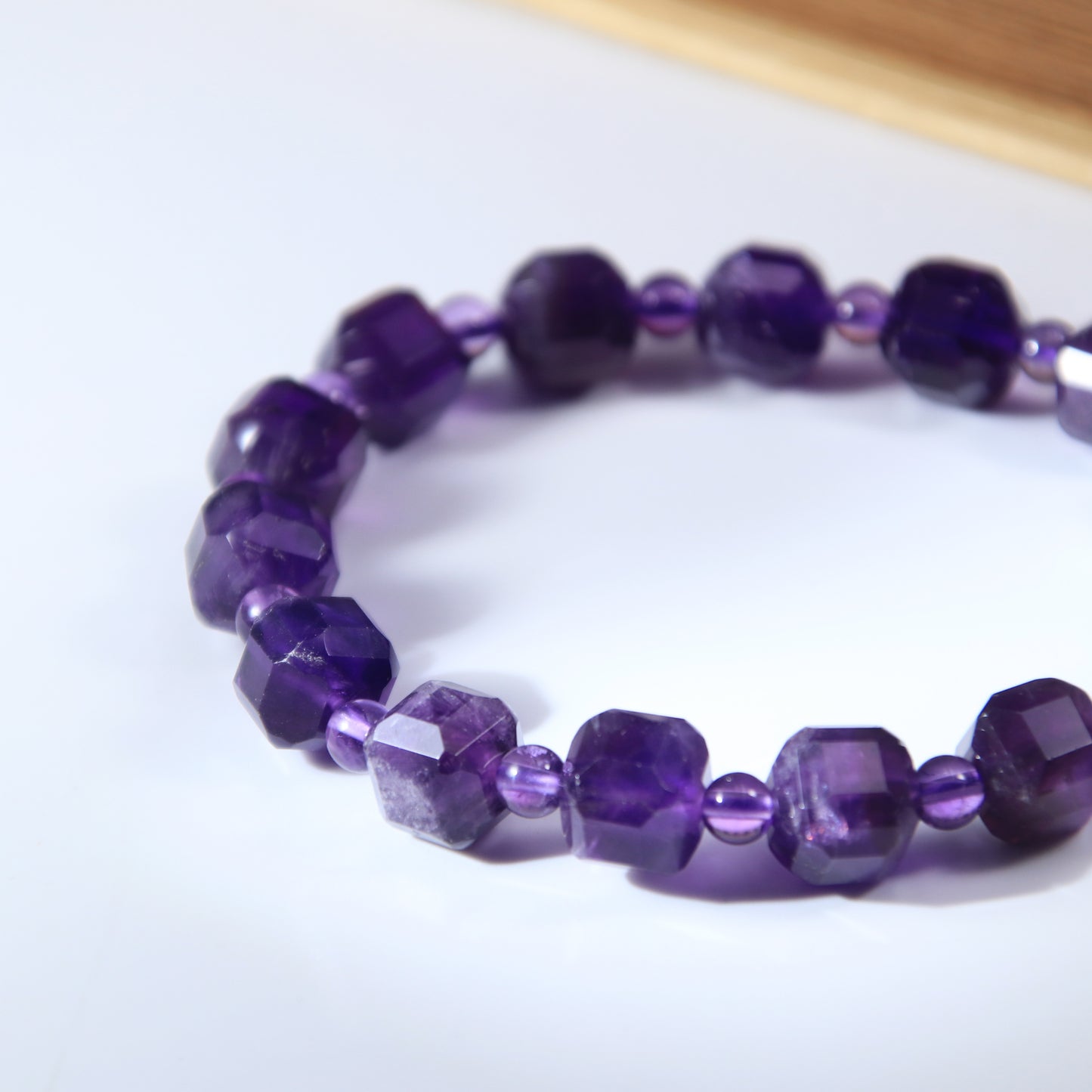 Amethyst beads (small square sugar beads)