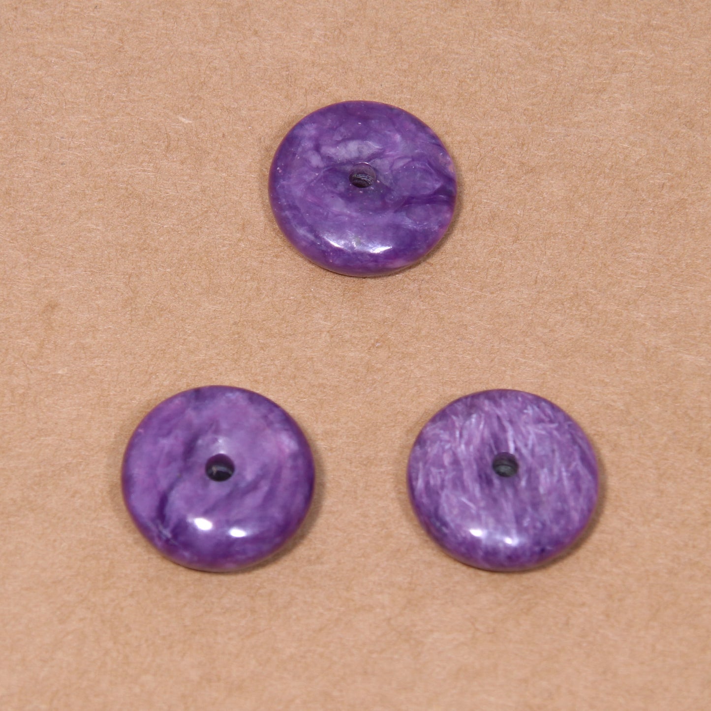 Natural Stone Charm Donut Shape