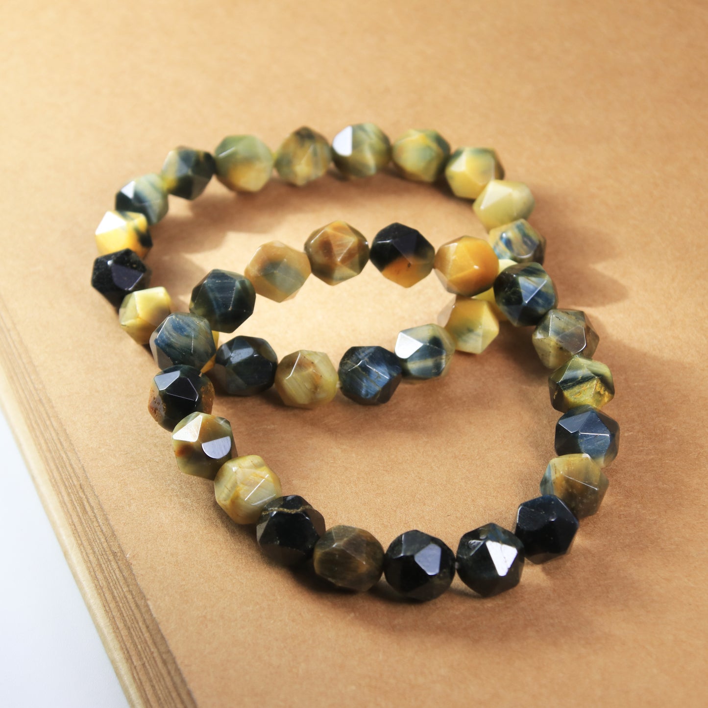 Blue Tiger Eye Faceted Beads