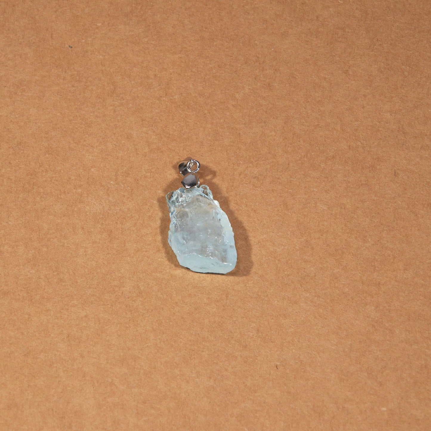 Raw stone Aquamarine Pendant