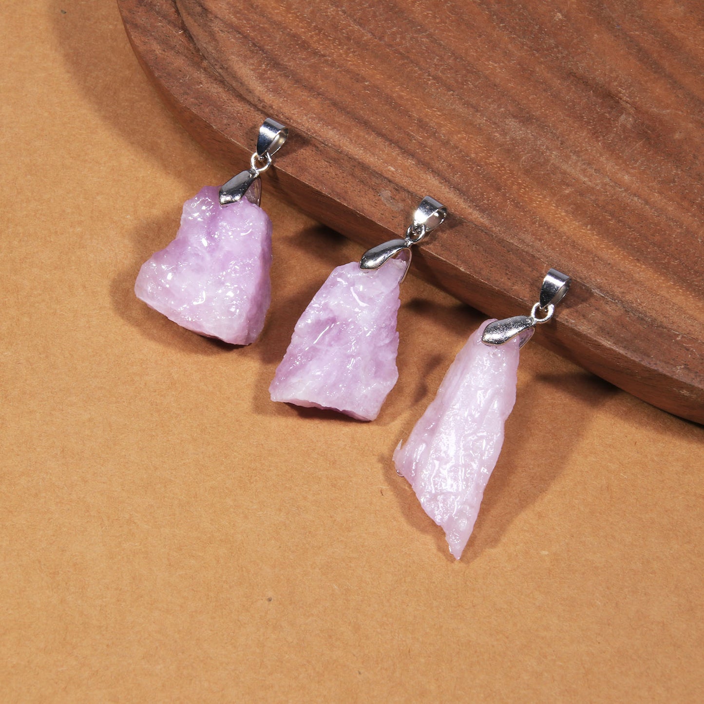 Raw stone Aquamarine Pendant