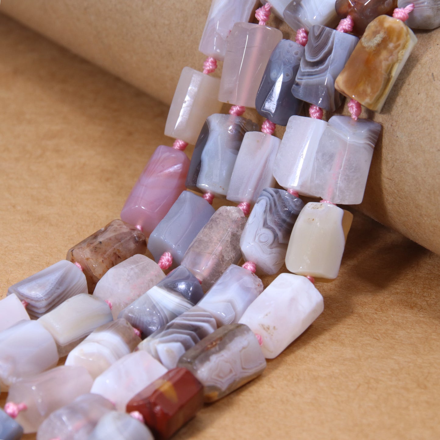 Premium Natural Botswana Agate Beads - DIY Jewelry Making Beads