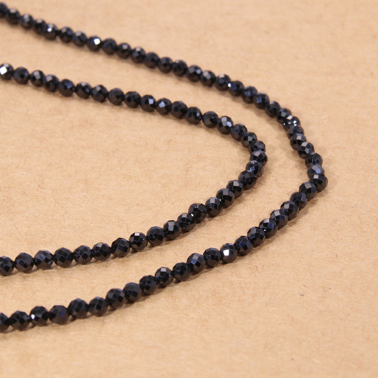 Sparkling Black Spinel Faceted Beads - Premium Gemstone DIY Jewelry Supplies