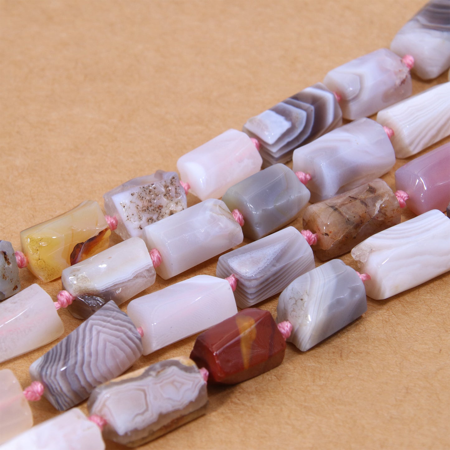 Premium Natural Botswana Agate Beads - DIY Jewelry Making Beads