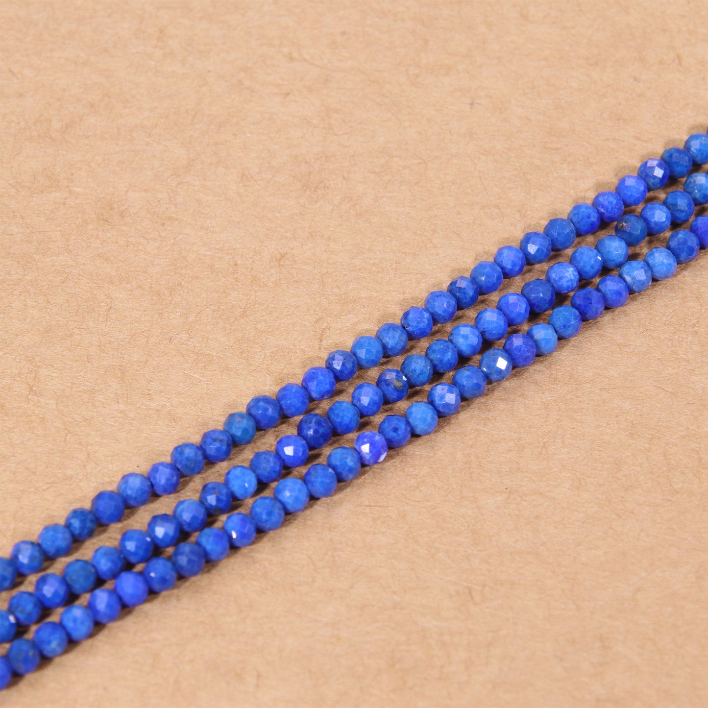 Sparkling Lapis Lazuli Faceted Beads - Deep Blue Gemstone DIY Jewelry Supplies