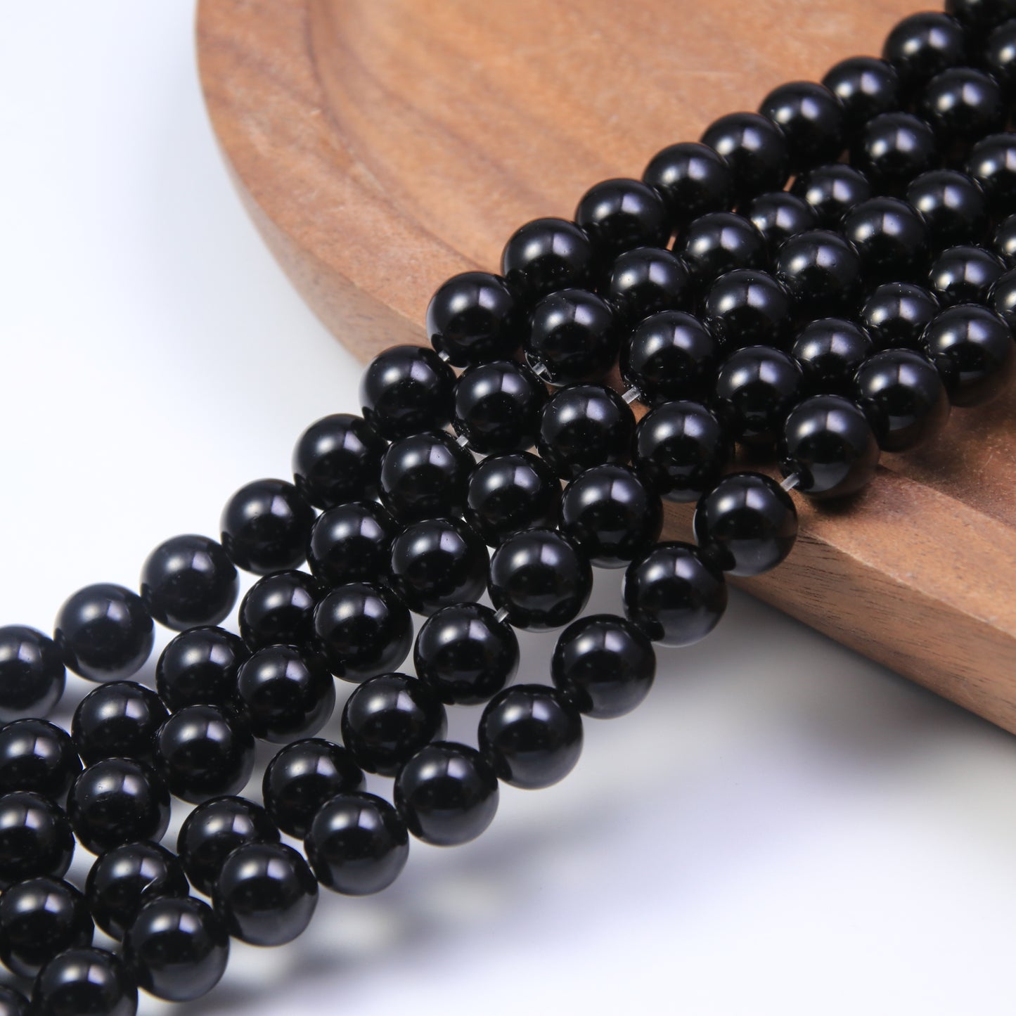 Black Obsidian Beads