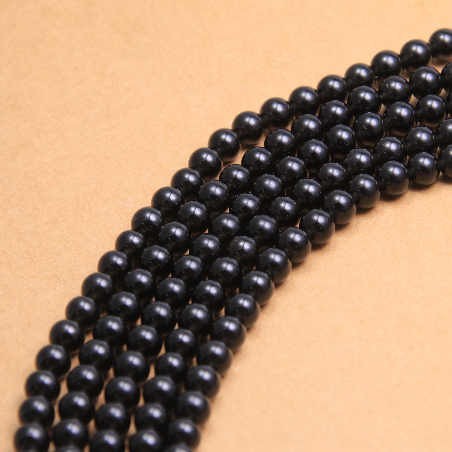 Black Obsidian Beads