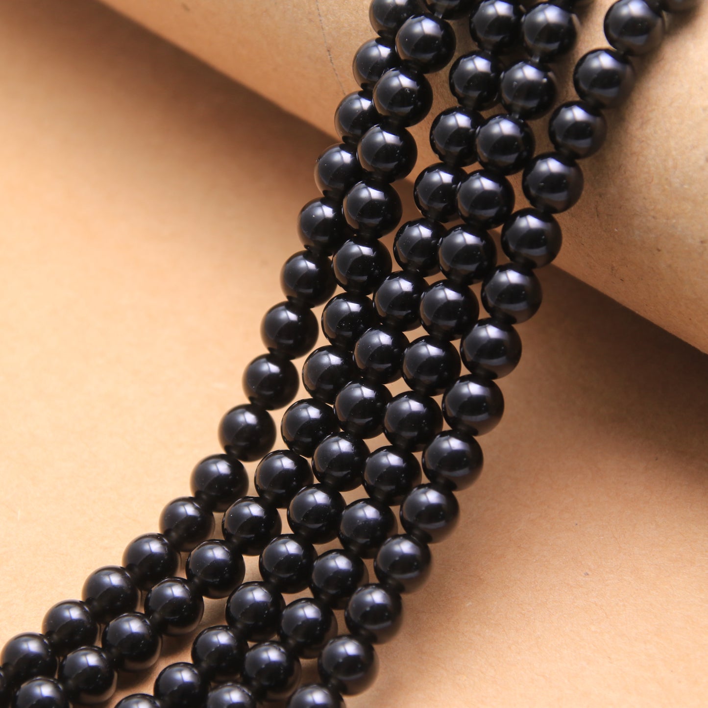 Black Obsidian Beads