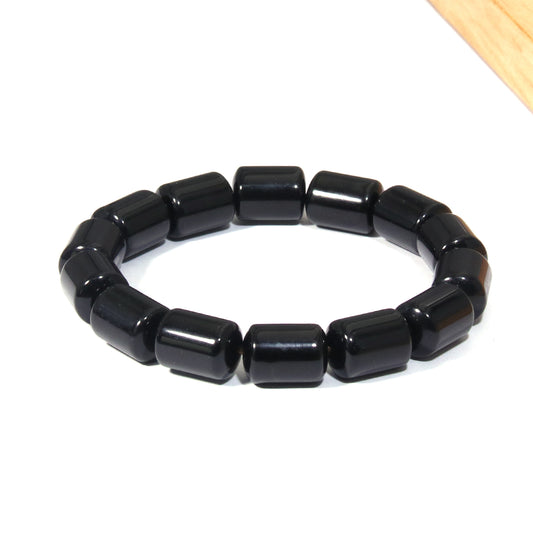 Bamboo-patterned obsidian