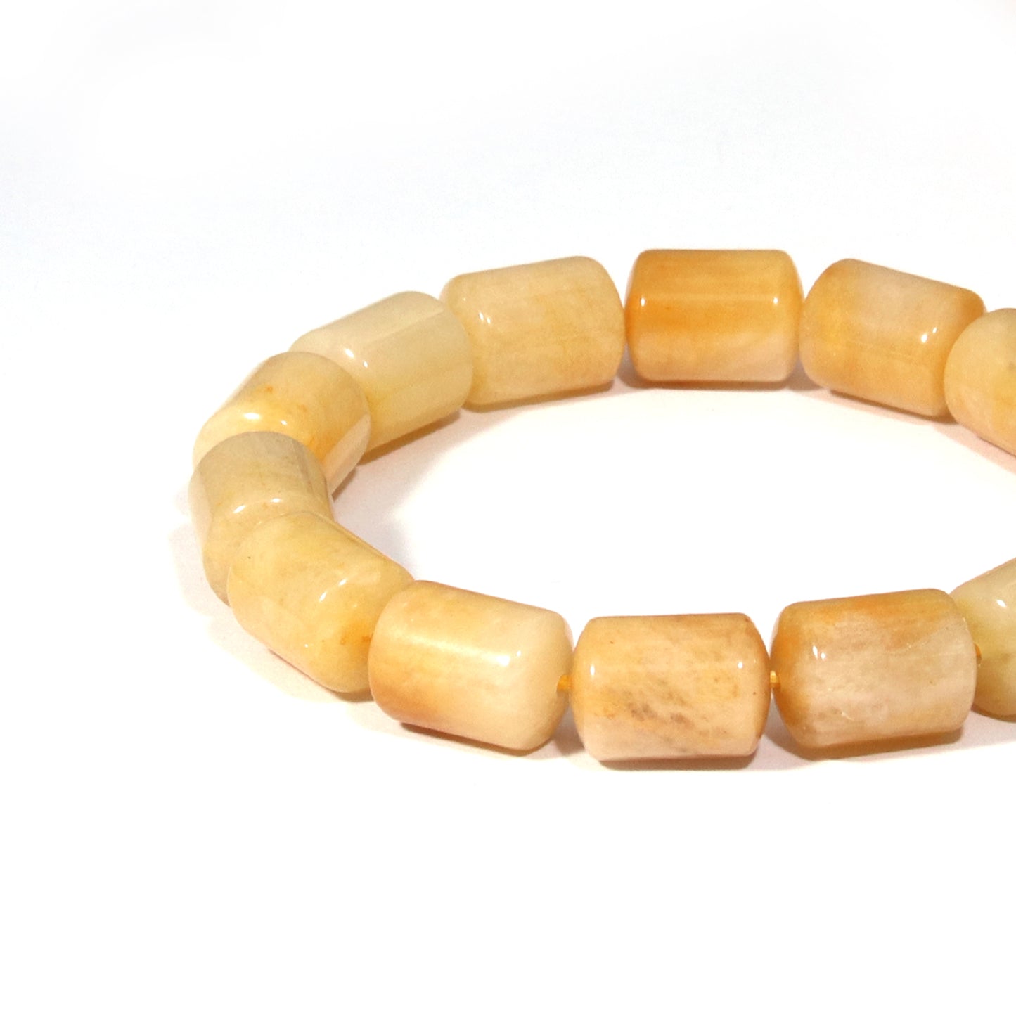 Bamboo-patterned yellow jade