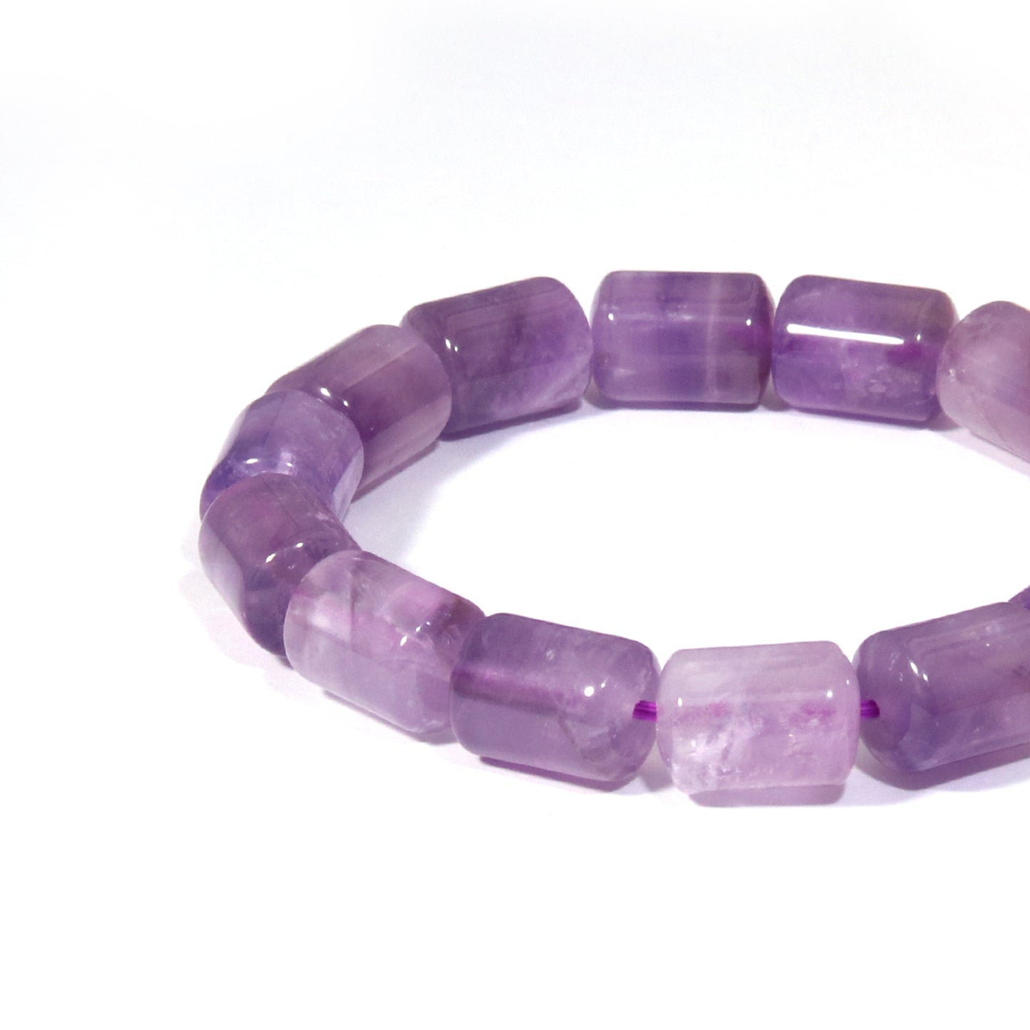Bamboo-patterned amethyst