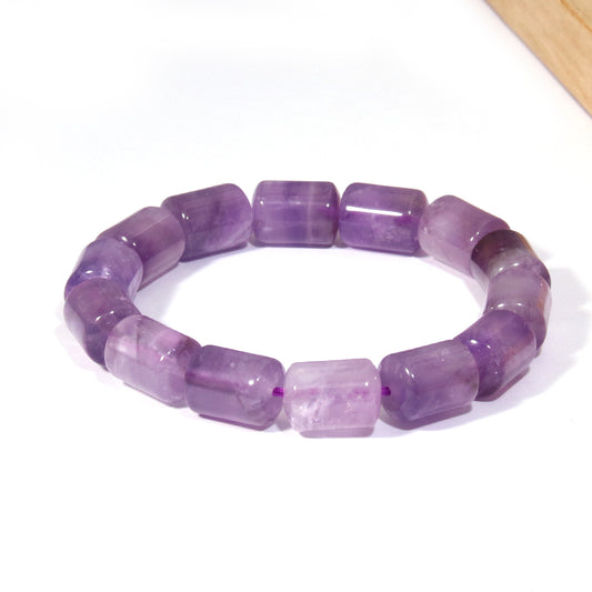 Bamboo-patterned amethyst