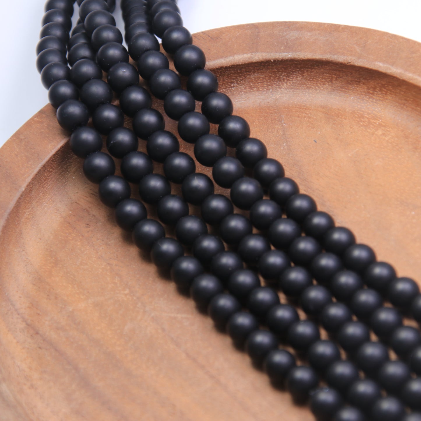 Black Onyx Beads 8"